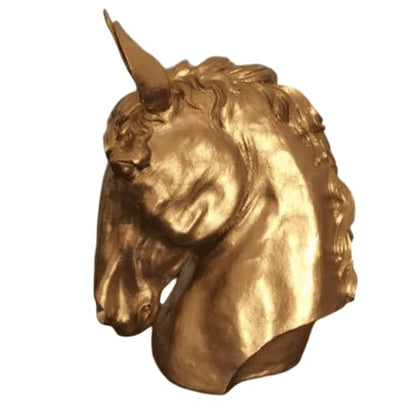 Handmade Horse Head Statue, Elegant Horse Figurine, Horse Head Statue, Horse Sculpture Art, Polyester Horse Statue, Elegant Horse Decor