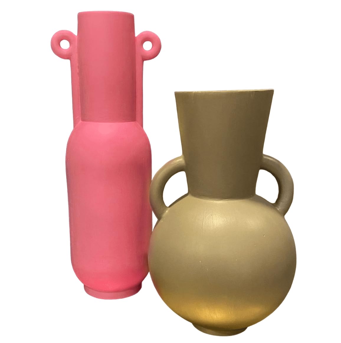 Modern Minimalist Vases Set of 2, Modern Home Decor, Minimalist Vase Set, Modern Vase, Decorative Vase, Round Modern Vase, Rustic Shelf Vase