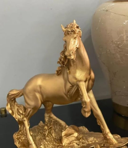 Handcrafted Horse Statue, Modern Animal Statue, Polyester Horse Art, Modern Horse Decor, Horse Lover Decor, Horse Sculpture, Horse Statue