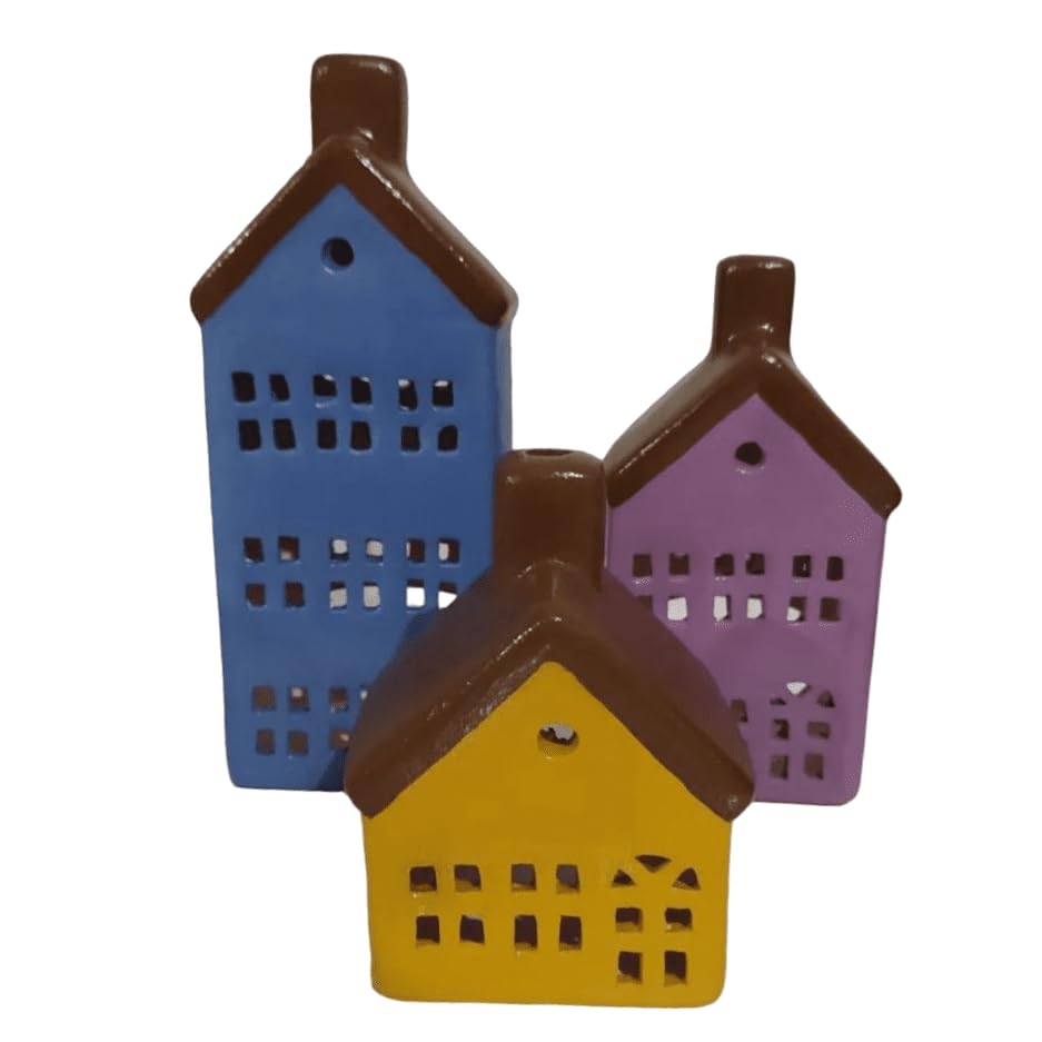 Handgemachtes Haus Kerzenhalter Set, Haus Kerzenständer, Haus Kerzenhalter, Bauernhaus Kerzen Dekor, Geschenk für Kerzenliebhaber, handgemachte Kerze