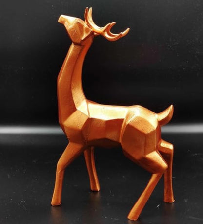 Modern Cubic Deer Statue, Geometric Deer Sculpture, Cubic Deer Statue, Cubic Deer Sculpture, Geometric Reindeer Decor, Cubic Reindeer Statue