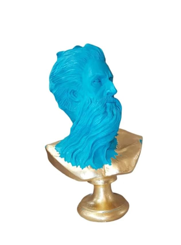 Poseidon Büste Statue im antiken griechischen Stil, antike griechische Poseidon Büste Statue, mythologische Poseidon Büste Statue, griechischer Gott Poseidon Büste, Poseidon Statue, Poseidon Skulptur