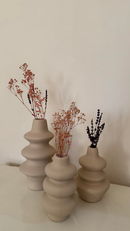 Minimal Ceramic Bubble Vase, Nordic Bubble Swirl Vase, Flower Pot, Dried Flower Vase, Nordic Vase, Wave Ceramic Vase, Decorative Vase, Bubble Vase, Ceramic Bubble Vase, Flower Vase