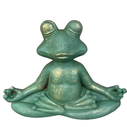 Yoga Frog Statue, Zen Meditation Frog Figurine, Outdoor Frog Sculpture, Yoga Frog Figurine, Meditation Frog Decor, Zen Garden Statue, Frog Decor, Frog Sculpture, Frog Statue, Frog Figurine