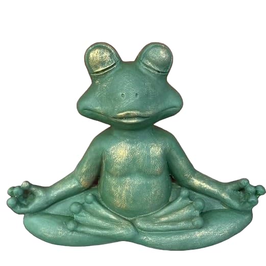 Yoga Frog Statue, Zen Meditation Frog Figurine, Outdoor Frog Sculpture, Yoga Frog Figurine, Meditation Frog Decor, Zen Garden Statue, Frog Decor, Frog Sculpture, Frog Statue, Frog Figurine