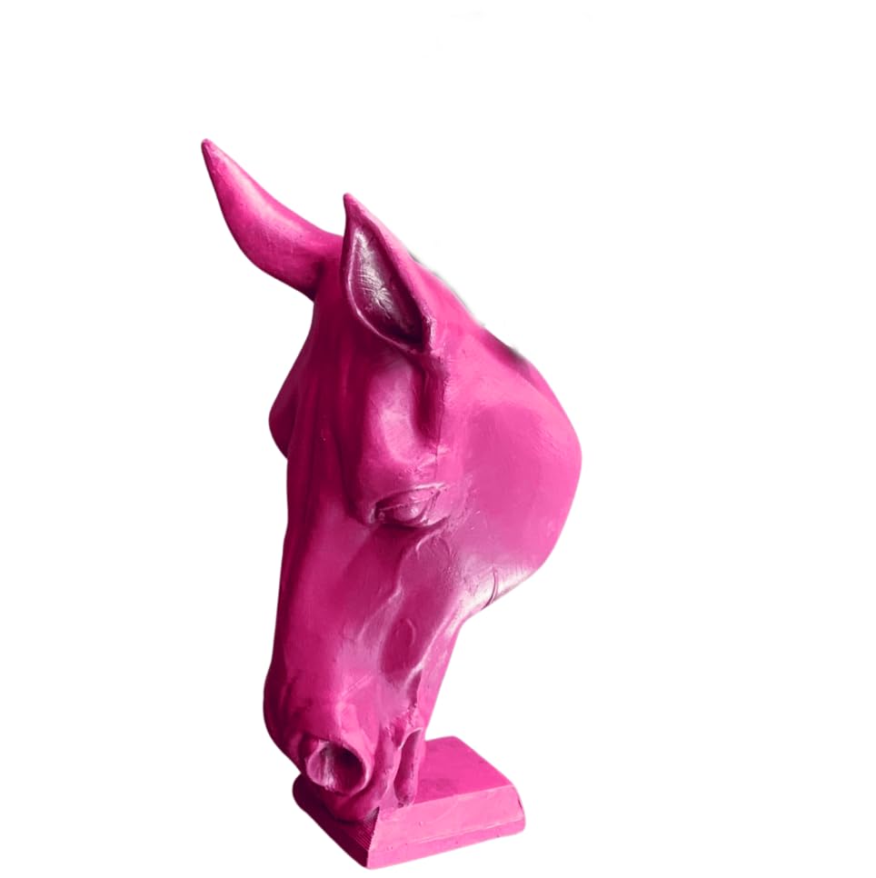 Horse Head Sculpture Vase, Unique Equestrian Planter, Horse Lover Gift, Horse Head Vase Decor, Horse Shaped Planter, Polyester Horse Vase