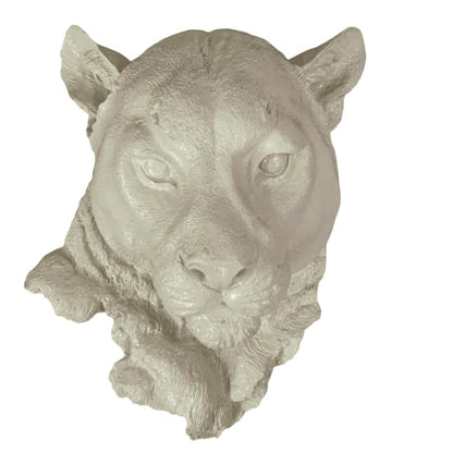 3D Panther Head Wall Decor, Wildlife-inspired Wall Sculpture, Jungle theme wall Art, Animal Face Wall Accent, Decorative Puma Sculpture, Puma Wall Decor, Puma Wall Sculpture