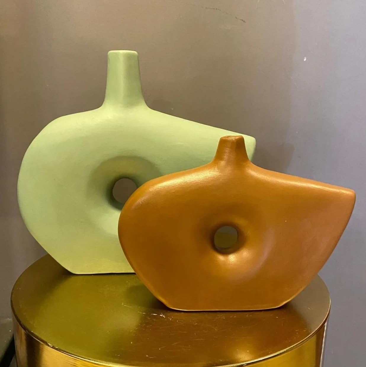 Vaso in ceramica astratto moderno, vaso in stile boho fatto a mano, vaso da mensola estetico, vaso in ceramica astratto, vaso in stile boho estetico, vaso in ceramica, vaso in ceramica estetico
