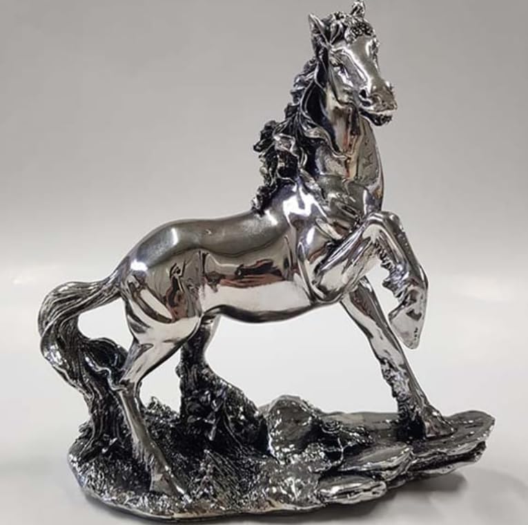 Handcrafted Horse Statue, Modern Animal Statue, Polyester Horse Art, Modern Horse Decor, Horse Lover Decor, Horse Sculpture, Horse Statue