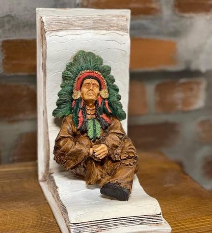 Handgefertigtes Indianer Häuptling Buchsends Set, Indianer Häuptling Buchsends, Polyester Buchsend Set, Indianer Häuptling Buchsends, Einzigartiges Buchsends Geschenk