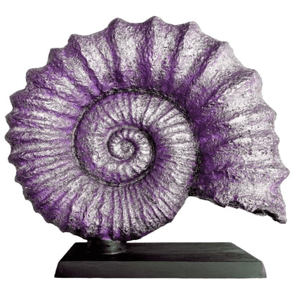 Seashell Sculpture, Fossil Shell Statue, Shell Art Decor, Oceanic Home Decor, Ocean Inspired Sculpture, Seashell Figurine, Ocean Sculpture,Nautilus Shell Decor