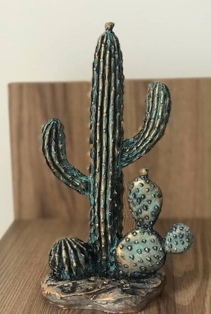 Decorative Cactus Statue, Polyester Cactus Decor, Cactus Statue, Cactus Home Decor, Artificial Cactus Art, Cactus Table Decor, Cactus Decor
