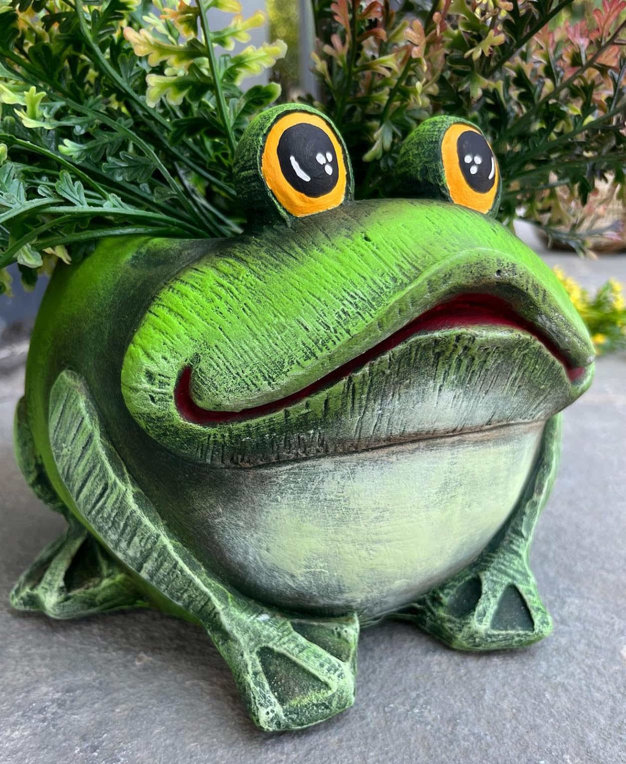 Frog Planter Pot, Frog Shaped Flower Pot Planter, Frog Planter for Indoor, Frog Vase, Frog Themed Vase, Gift For Frog Lovers, Frog Plant Pot