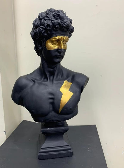David Bust Decorative Sculpture, Greek Statue Decor, Abstract Classical Bust Statue, Modern Art Sculpture, David Bust, David Sculpture, David Bust Decor, David Decor, David Statue