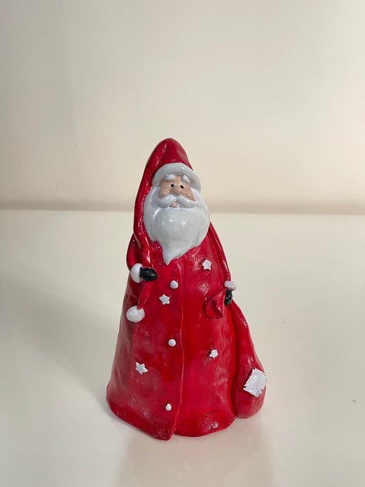 Christmas Santa Statue, Hand-Painted Santa Claus figurine, Christmas Decor, Christmas Holiday Decor, Christmas Santa Sculpture, Santa Decor, Christmas Santa Decor