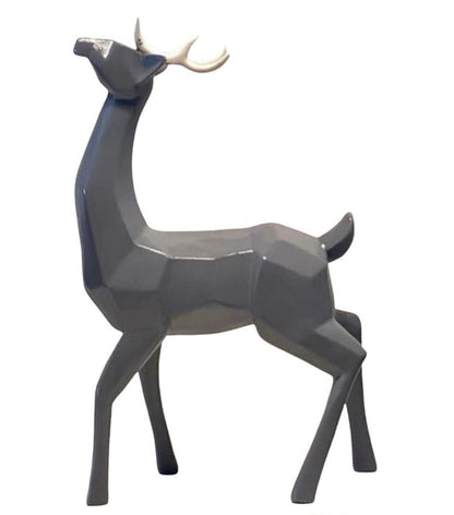 Modern Cubic Deer Statue, Geometric Deer Sculpture, Cubic Deer Statue, Cubic Deer Sculpture, Geometric Reindeer Decor, Cubic Reindeer Statue