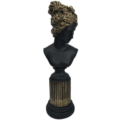 Female Bust Sculpture,Elegant Bust Statue on Decorative Pedestal, Lafayette Sculpture, Lafayette Bust Decor, Greek Bust Statue, Lafayette Bust, Lafayette Decor, Lafayette Statue