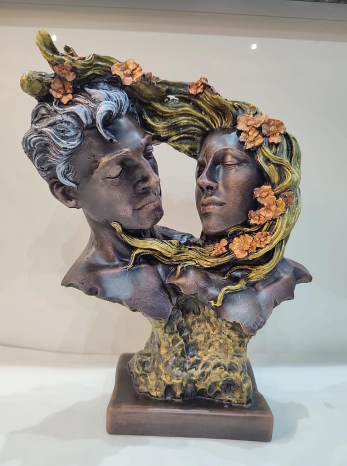 Couple Love Figurine, Romantic Sculpture, Lovers Bust Statue, Valentine’s Day gift, Art Decor Statue, Romantic Gift Idea, Art Decor Statue, Romantic Decor, Love Couple Decor