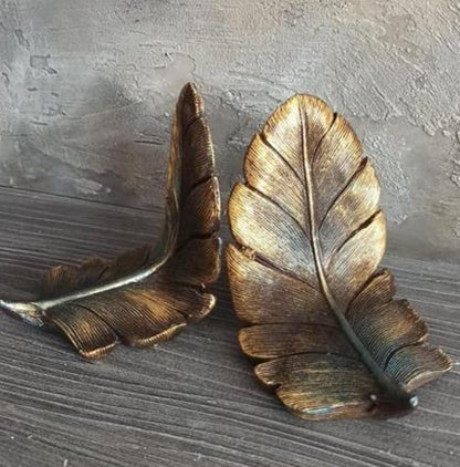 Feather Bookends for Shelves and Desk, Decorative Bookends, Unique Gifts for Book Lovers, Feather Bookends, Unique Book Lover Gifts, Feather Bookshelf, Feather Home Decor