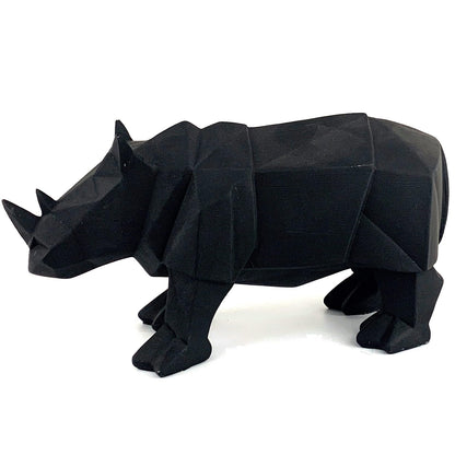 Modern Geometric Rhino Statue in Cubic Design, Geometric Rhino Sculpture, Cubic Rhino Statue, Minimalist Rhino Decor, Abstract Rhino Decor