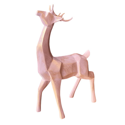 Modern Cubic Deer Statue, Geometric Deer Sculpture, Cubic Deer Statue, Cubic Deer Sculpture, Geometric Reindeer Decor, Cubic Reindeer Statue