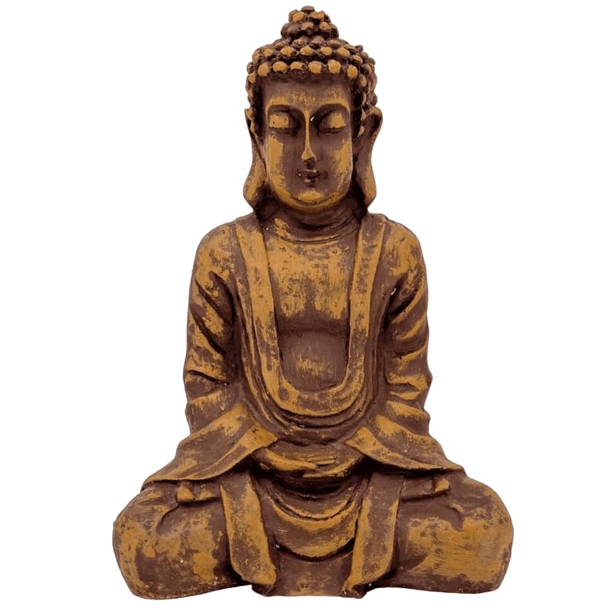 Meditating Buddha Statue, Polyester Buddha Figurine, Small Buddha Sculpture, Buddha Statue in Meditation Pose, Buddha Sculpture