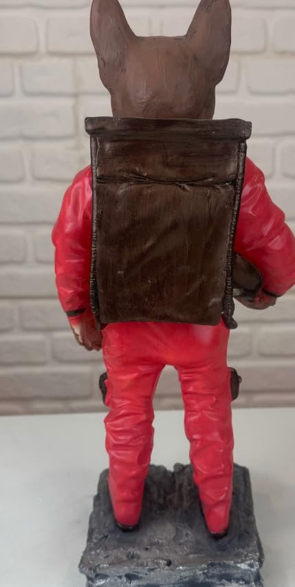 Astronaut BullDog Figurine, Dog In Spacesuit Statue, Space-Themed Bulldog Sculpture, Animal Astronaut Decor, Dog Lover Home Decor