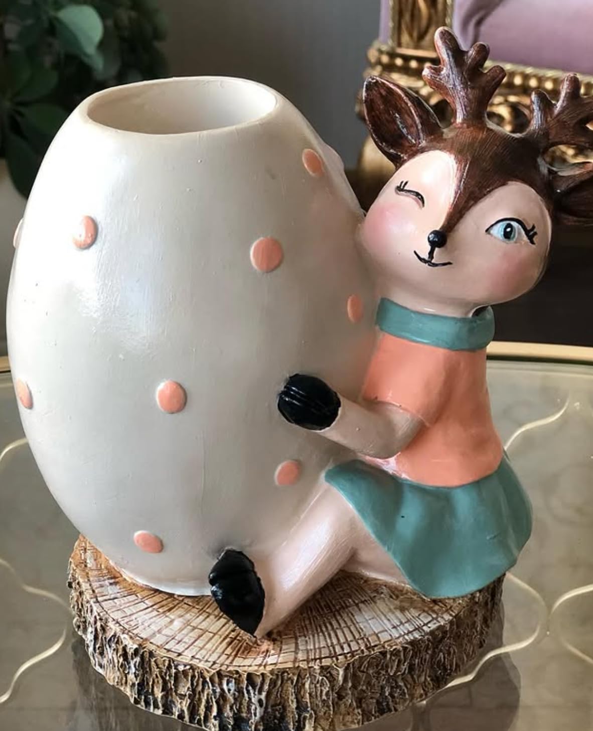 Deer Pen Holder, Animal Desk Decor, Cute Office Decor, Unique Pen Holder Gift, Adorable Deer Pen Holder Set or Single, Deer Pen Decor, Deer Pen Holder Decor