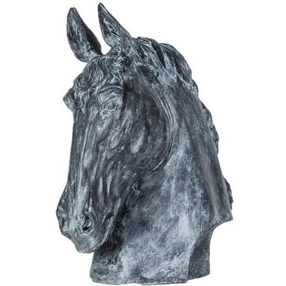 Handmade Horse Head Statue, Elegant Horse Figurine, Horse Head Statue, Horse Sculpture Art, Polyester Horse Statue, Elegant Horse Decor