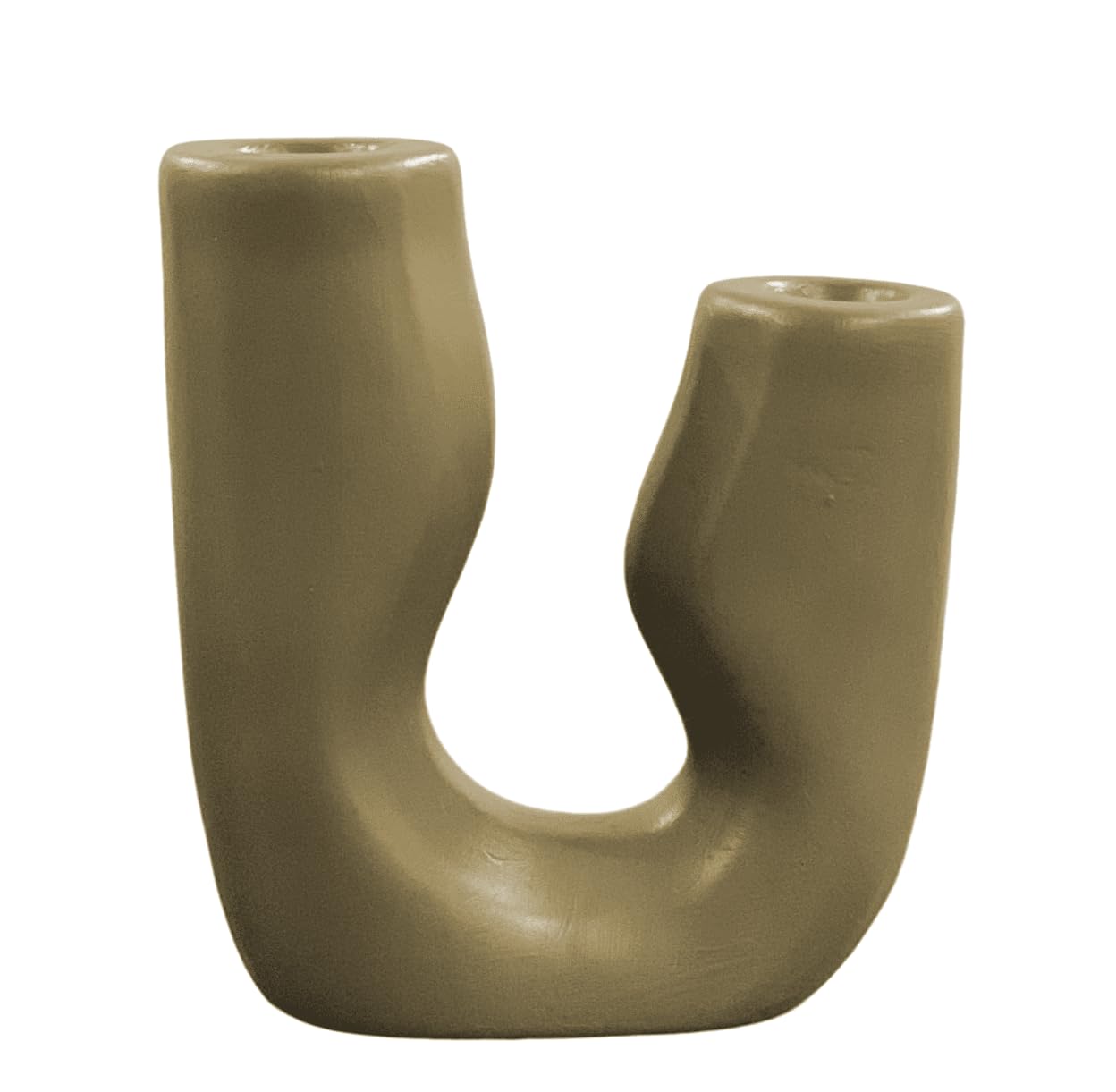 Modern Abstract Ceramic Candle Holder, Unique Candle Holder, Tabletop Candle Stand, Stylish Candle Holder Decor, Sculptural Candle Holder, Abstract Candle Holder, U Candle Holder