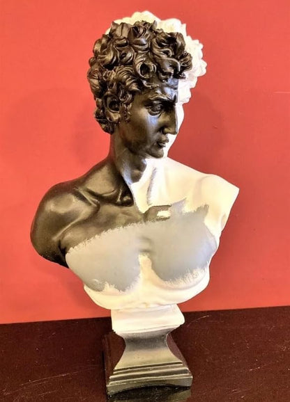 David Bust Decorative Sculpture, Greek Statue Decor, Abstract Classical Bust Statue, Modern Art Sculpture, David Bust, David Sculpture, David Bust Decor, David Decor, David Statue