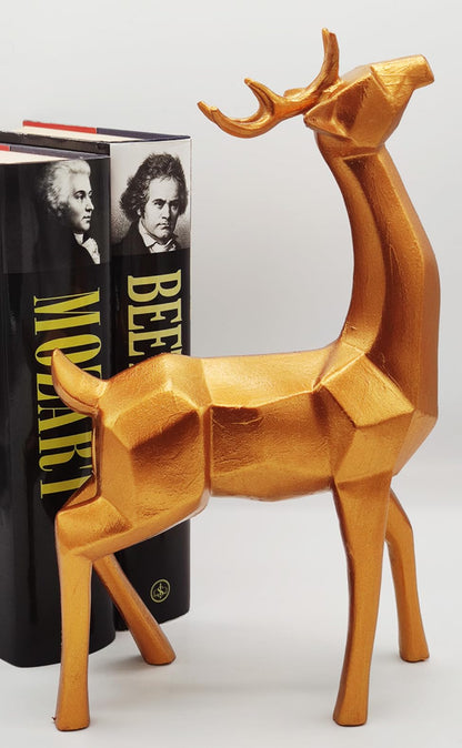 Modern Cubic Deer Statue, Geometric Deer Sculpture, Cubic Deer Statue, Cubic Deer Sculpture, Geometric Reindeer Decor, Cubic Reindeer Statue