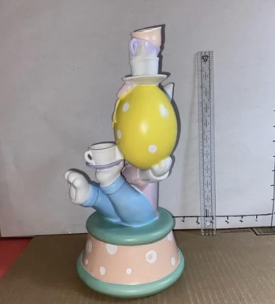 Alice in Wonderland Style Spring Home Decor, Easter Bunny Statue, Easter Shelf Sitter, Quirky Rabbit Statue, Bunny Easter Figurine, Easter Rabbit Statue, Rabbit Decor, Bunny Decor