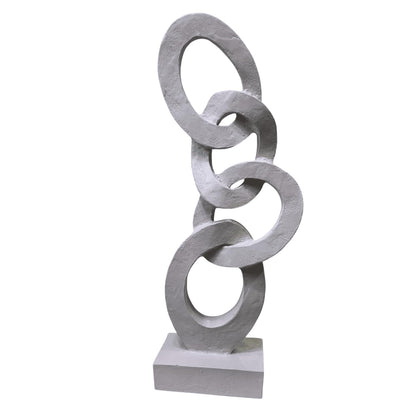 Chain Decor, Abstract Chain Sculpture, Unique Home Decor Gift, Modern Chain Decor, Desk Chain Decor, Geometric Chain Decor, Chain Statue, Modern Chain Sculpture, Modern Chain Statue