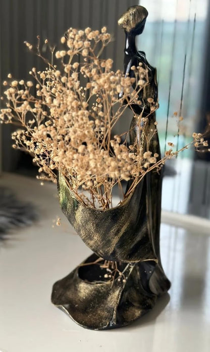 Elegant Woman Wine Rack Sculpture, Lady Wine Holder Statue, Woman Wine Rack, Modern Woman Sculpture Wine Rack, Artistic Bar Decor