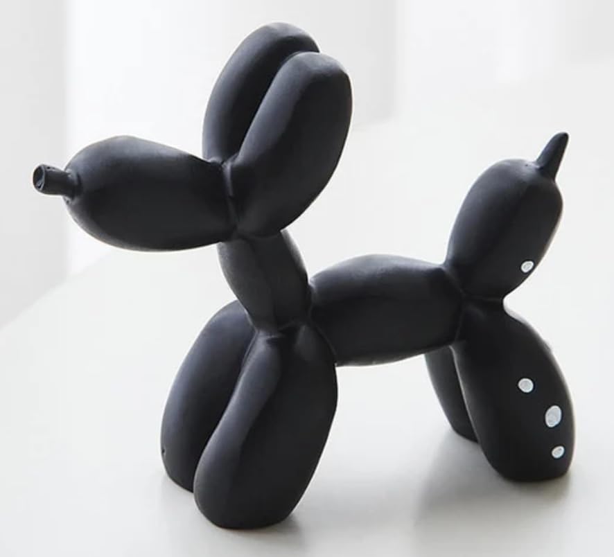 Balloon Dog Statue, Polyester Balloon Dog Figurine, Balloon Puppy Shelf Table Decor, Balloon Puppy Figurine, Balloon Animal Decor