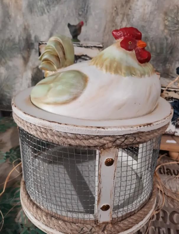 Farmhouse Chicken Egg Basket, Handmade Chicken Egg Holder Cage, Rooster Kitchen Decor, Chicken Wire Egg Storage, Hen Egg Holder