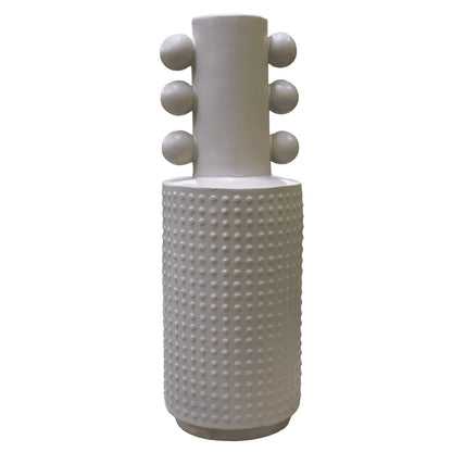 Moderne Polyestervase, Zeitgenössische Dekorvase, einzigartige skulpturale Vase, abstrakte große Vase, handgefertigte dekorative Vase, Vase im nordischen Stil
