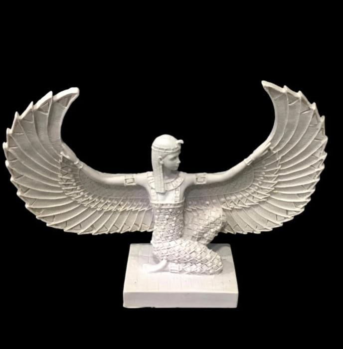 Egyptian Maat Statue with Open Wings, Ancient Egypt Maat Sculpture, Egyptian Winged Maat Figurine, Egyptian Mythology Statue of Maat, Maat Sculpture, Maat Statue, Maat Decor