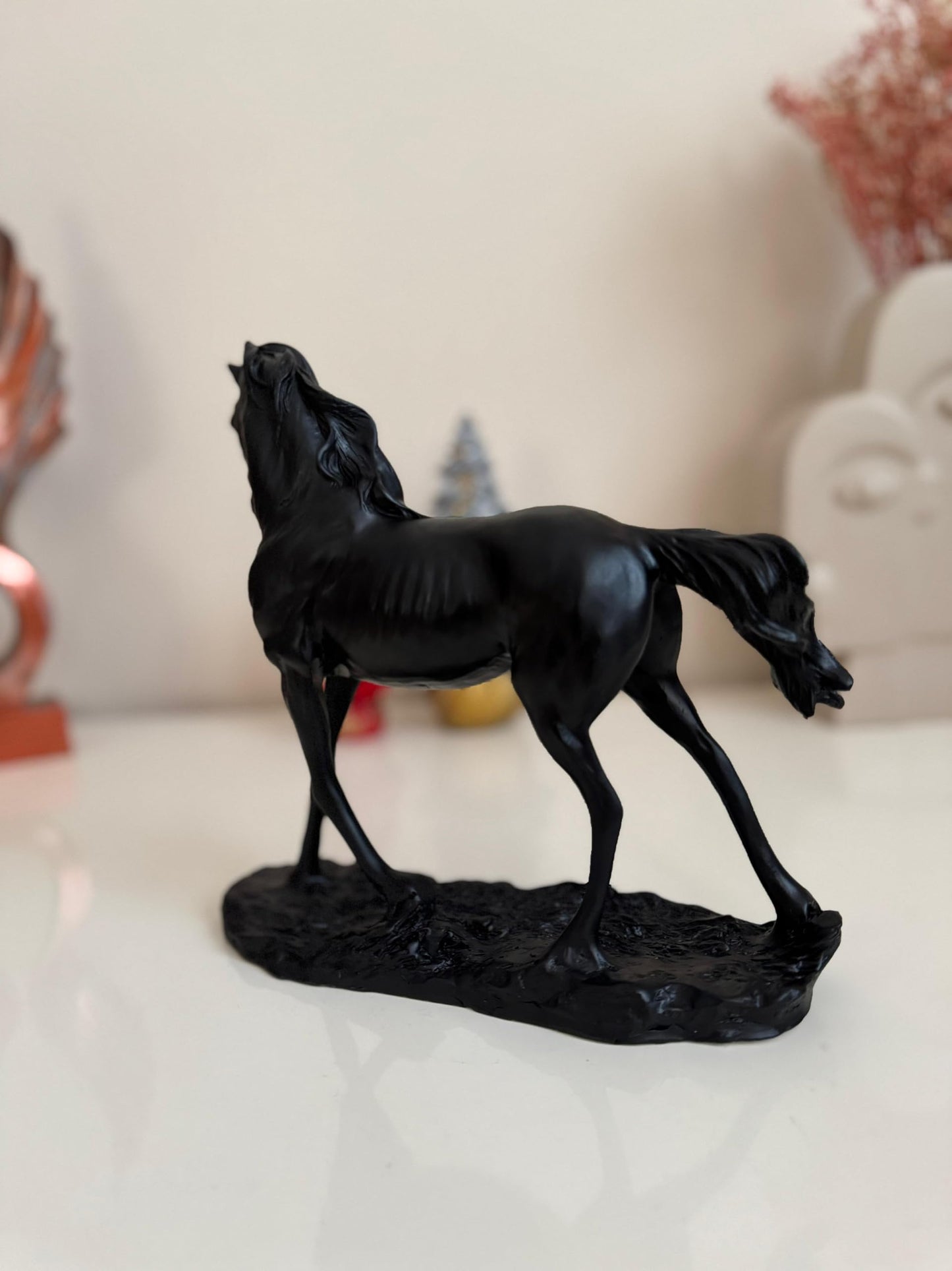 Handcrafted Horse Statue, Equestrian Art Sculpture, Luxury Horse Decor Figurine, Horse Ornament Collectible, Horse Sculpture, Horse Decor