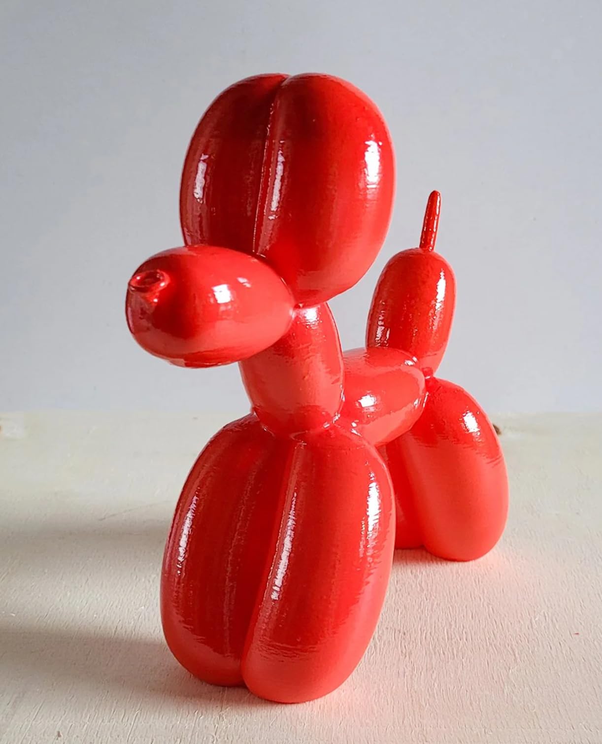 Balloon Dog Statue, Polyester Balloon Dog Figurine, Balloon Puppy Shelf Table Decor, Balloon Puppy Figurine, Balloon Animal Decor
