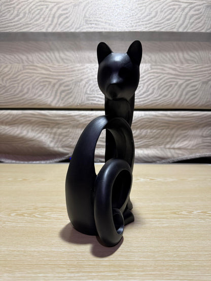 Abstract Cat Sculpture, Minimalist Cat Figurine, Geometric Cat Ornament, Cat Lover Gift, Home Accent, Geometric Cat Statue, Cat Sculpture, Cat Figurine