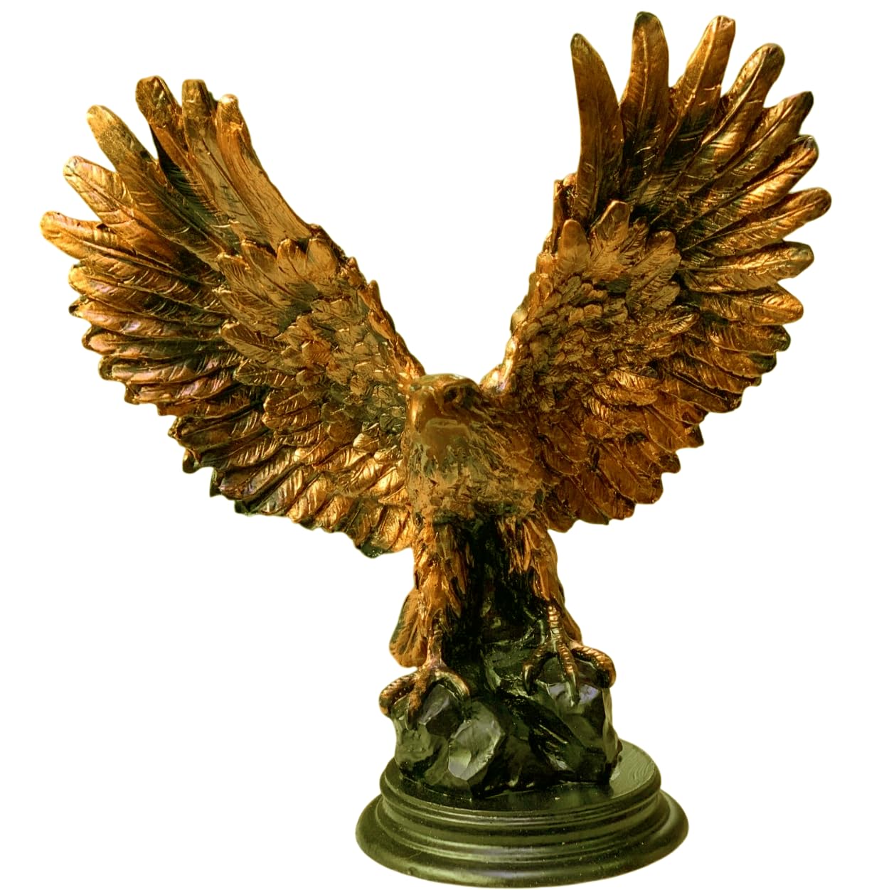 Majestätische Adlerfigur mit offenen Flügeln, Adler-Tischstatue, Patriotisches Adlergeschenk, Adlerfigur-Dekor, Adlerstatue, Polyester-Vogelfigur, Adlerskulptur, Adlerstatue