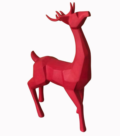 Modern Cubic Deer Statue, Geometric Deer Sculpture, Cubic Deer Statue, Cubic Deer Sculpture, Geometric Reindeer Decor, Cubic Reindeer Statue