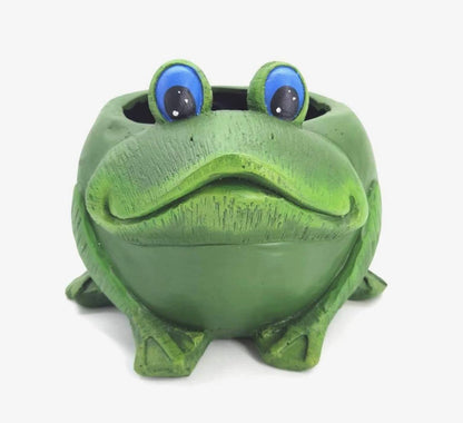 Frog Planter Pot, Frog Shaped Flower Pot Planter, Frog Planter for Indoor, Frog Vase, Frog Themed Vase, Gift For Frog Lovers, Frog Plant Pot