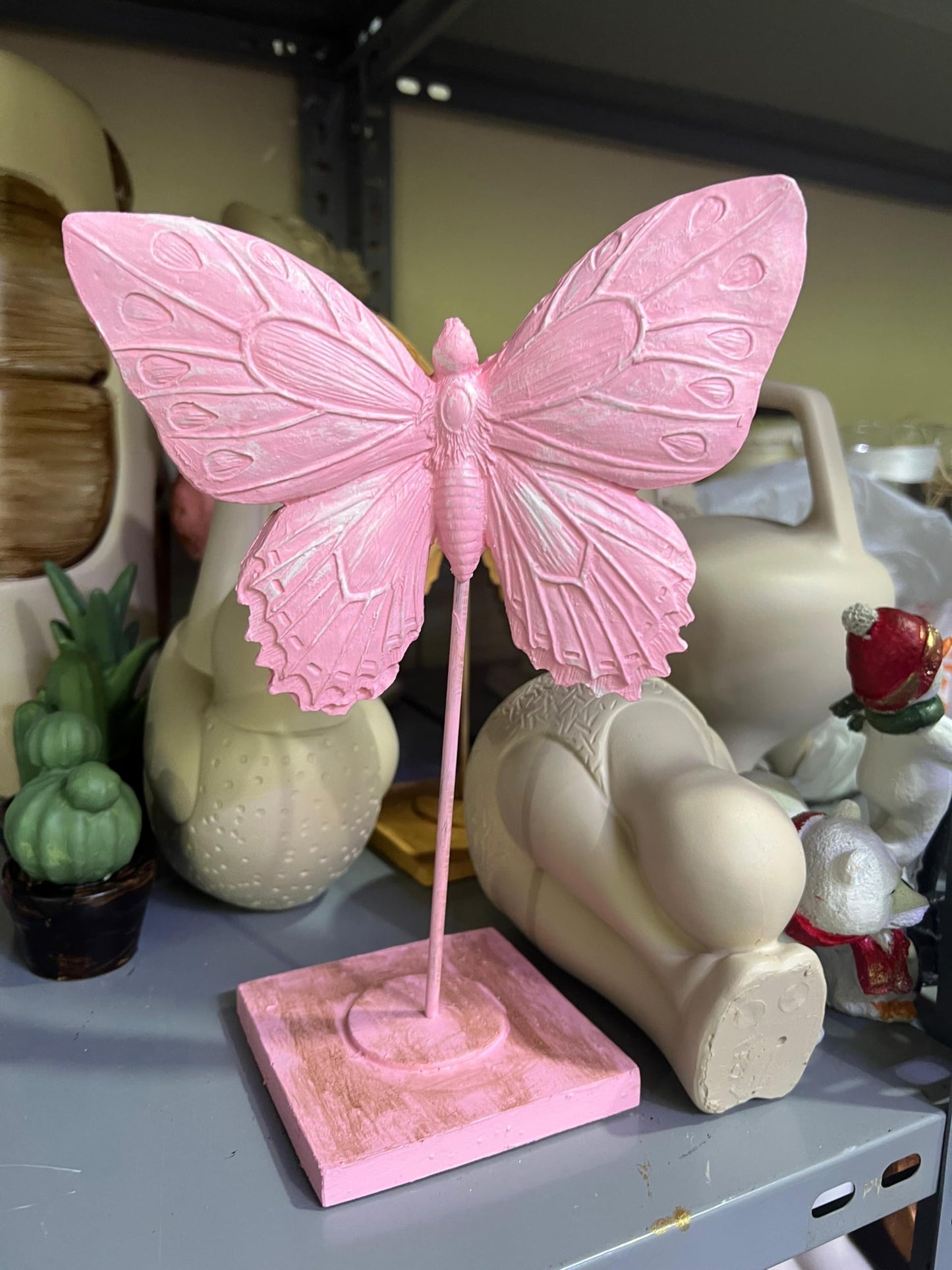 Butterfly Statue Decor, Handmade Butterfly Sculpture, Unique Gift for Nature Lovers, Handmade Butterfly Decor, Butterfly Decor Gift, Butterfly Statue, Butterfly Sculpture, Butterfly Decor