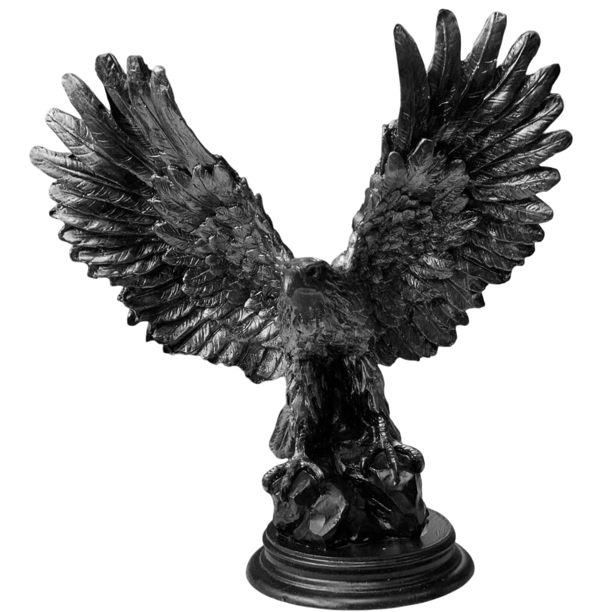 Majestätische Adlerfigur mit offenen Flügeln, Adler-Tischstatue, Patriotisches Adlergeschenk, Adlerfigur-Dekor, Adlerstatue, Polyester-Vogelfigur, Adlerskulptur, Adlerstatue
