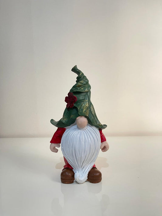 Christmas Gnome Figurine, Holiday Gnome Decor, Christmas Gift Idea, Christmas Elf Decoration, Holiday Tabletop Decor, Gnome Sculpture, Gnome Statue, Gnome Figurine, Gnome Decor