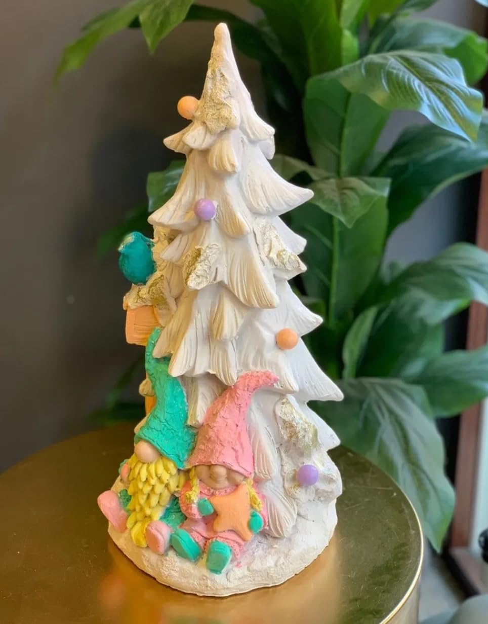 Large Christmas Tree Figurine, Christmas Tree Ornament, Seasonal Tree Figurine, Christmas Decor Gift, Holiday Tree Decor, Christmas Tree Sculpture, Christmas Tree Decor