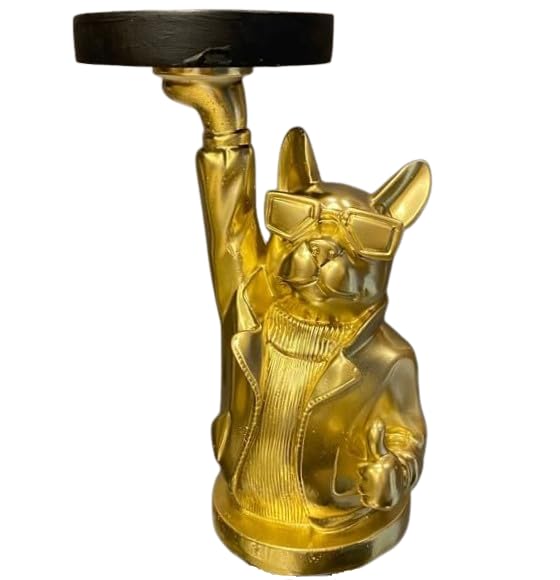 Stylish Bulldog Decorative Tray, Frenchie Figurine, Bulldog Decorative Tray, Dog Lover Gift Decor, French Bulldog Sculpture, Bulldog Decor